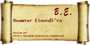 Beamter Eleonóra névjegykártya